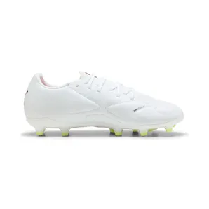 Puma King 20 Match FG/AG Fußballschuhe 01 – PUMA white/glowing red/yellow alert 35.5 , weiß (108488)