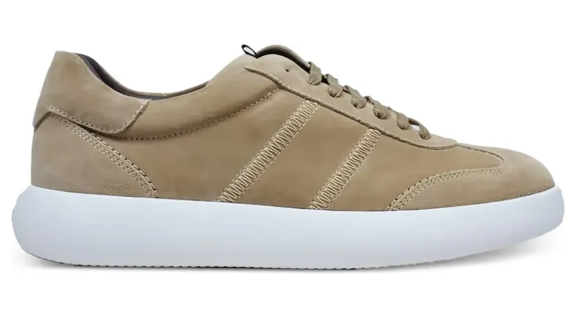 Brioni Leren sneakers met stiksel – Beige (QHLW0LO97089400)