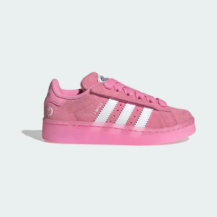 adidas Campus 00s Led Lights Comfort Closure Elastic Lace Shoes Kids “Bliss Pink / Cloud White / Clear Pink” (JS1280)