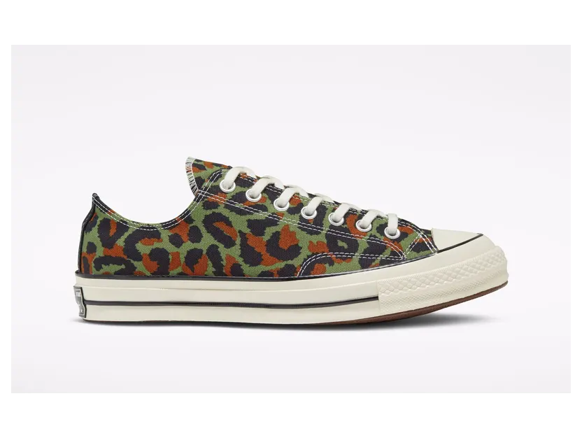 Converse Wacko Maria x INVINCIBLE x Chuck 70 Low ‘Animal Print’ Olive/Egret/Black (167498C)