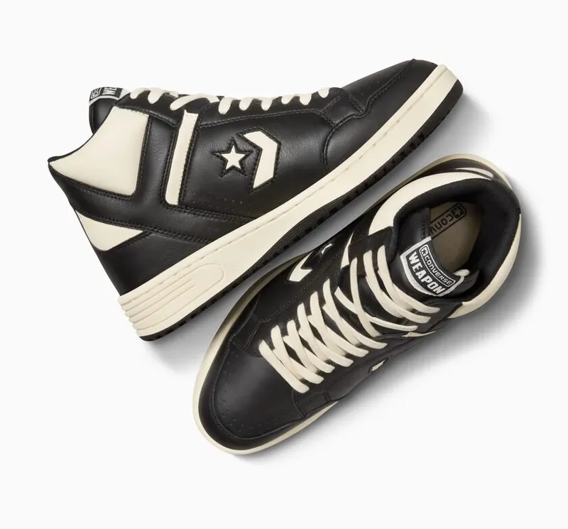 Converse Weapon Leather Black/Natural Ivory/Black (A04400C)