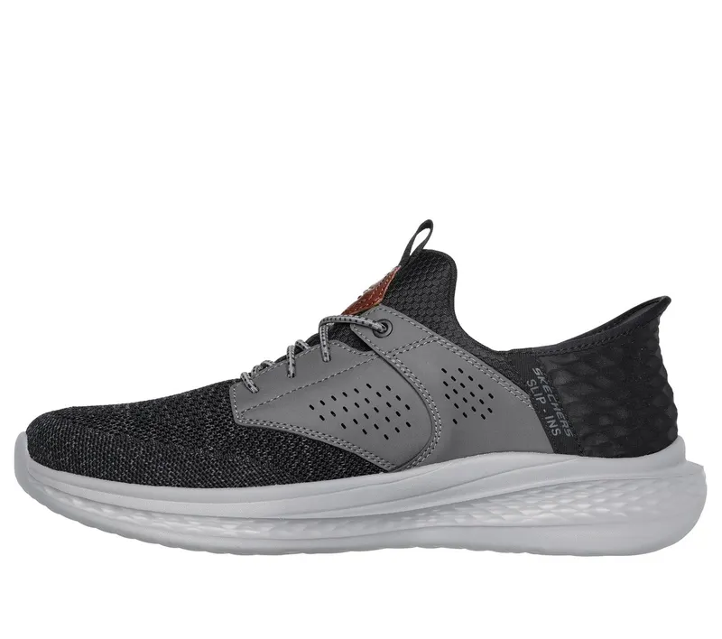 Skechers Slip-ins Relaxed Fit: Slade – Caster Sneaker Black/Grey