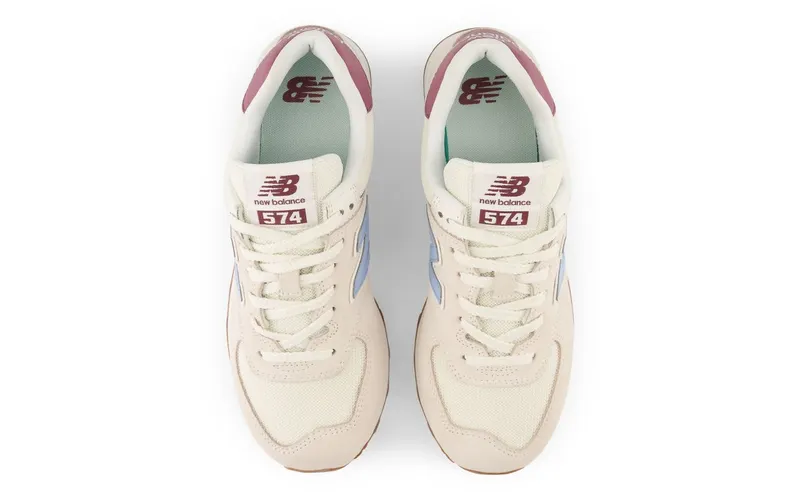 New Balance 574 Beige Baby Pink Ecru Blue (WL574RD)