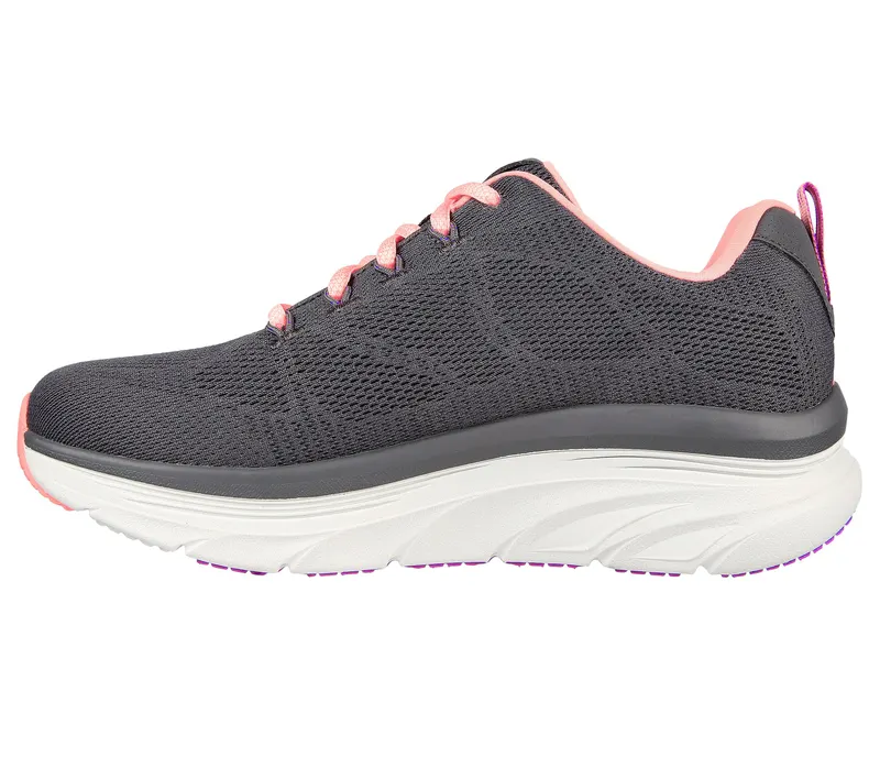 Skechers Relaxed Fit: D’Lux Walker – Get Oasis – Houtskool / Coral – “Grey” (149810 CCCL)