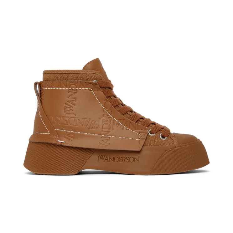JW Anderson Tan Chunky High-Top Sneakers (ANW37000A 15027)
