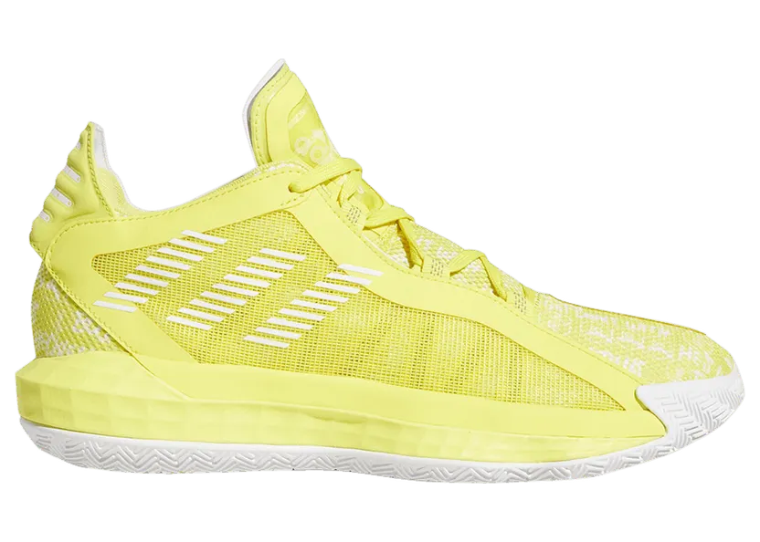 adidas Dame 6 Shock Yellow White