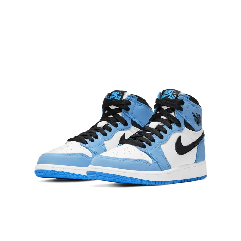 Air Jordan 1 Retro High White University Blue (GS) (575441-134)