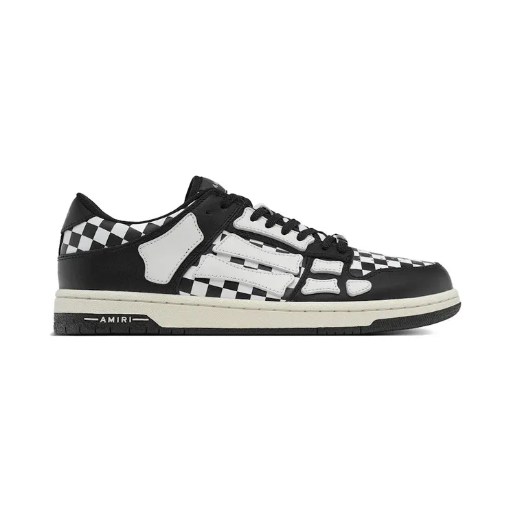 AMIRI Skel Top Low Checkered Black White (AMFOSR1032-099)