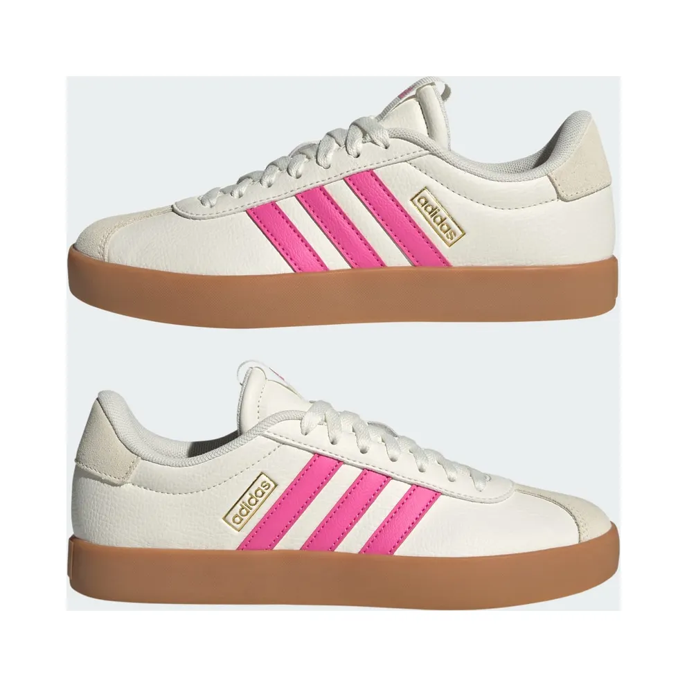 Adidas VL Court 3.0 Core White / Pulse Magenta / Gold Metallic (JP5347)