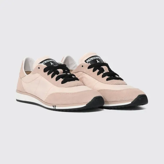 Patrizia Pepe Skin ’93 Sneakers in Suede and Nylon Pink (2Z0054V040F301)