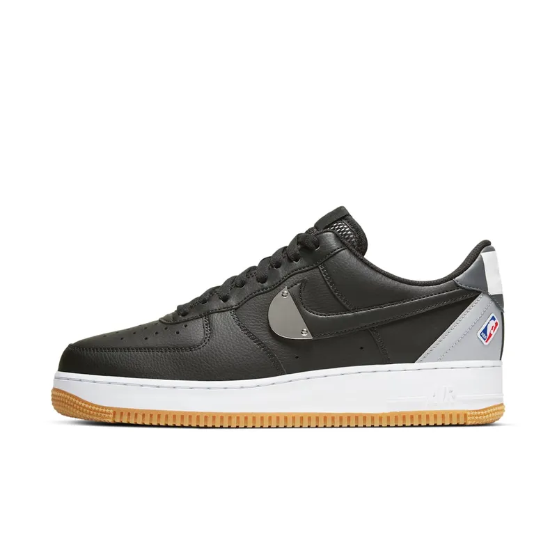 Nike Air Force 1 Low ’07 NBA Black Silver (CT2298-001)