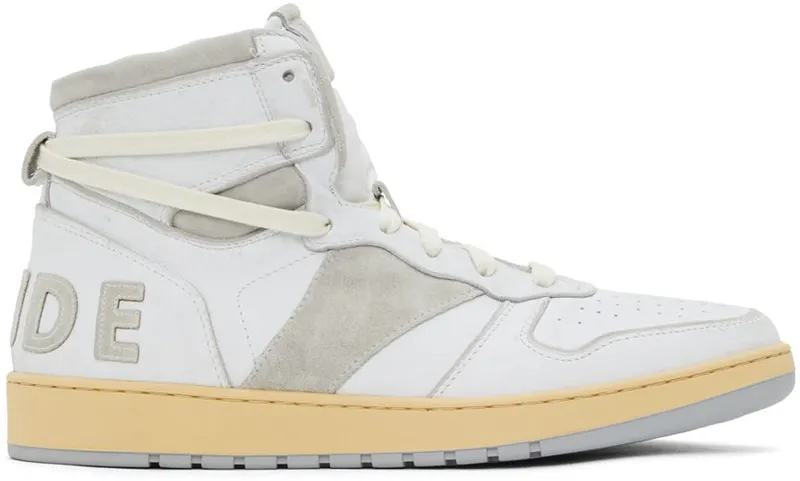 Rhude White & Grey Rhecess Hi (RHFW21FO24039554)