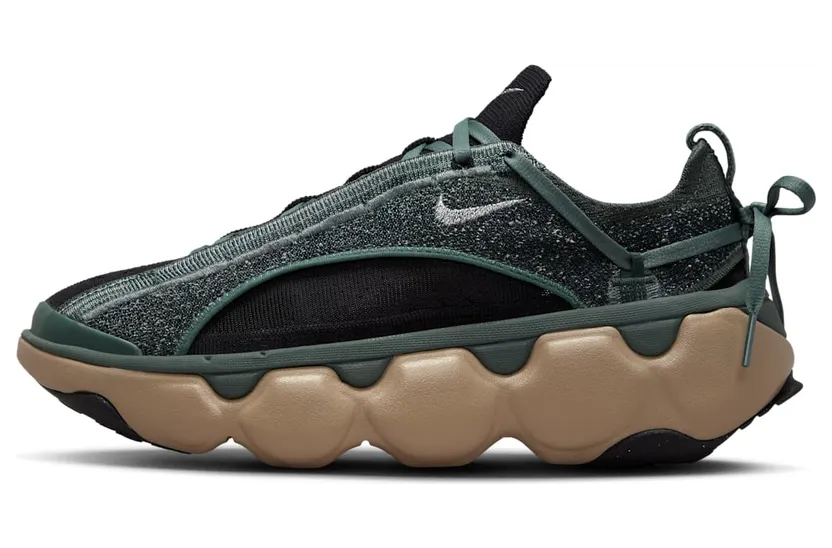 Nike Flyknit Bloom Vintage Green Black Khaki Metallic Silver (FD2149-301)