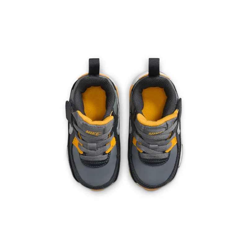 Nike Air Max 90 EasyOn TD “Smoke Grey Yellow” (HF6359-004)