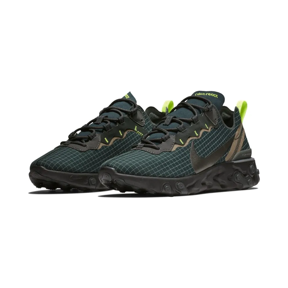 Nike React Element 55 Armory Navy Armory Navy/Metallic Dark Grey-Volt (CD1503-400)