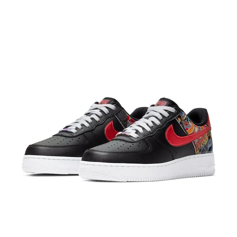 Nike Air Force 1 Low China Hoop Dreams Black/White-Red (CK0732-081)