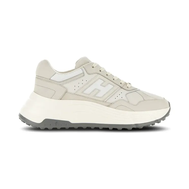 Hogan Leren veterschoenen – Beige (HXW6690FK70TFB)