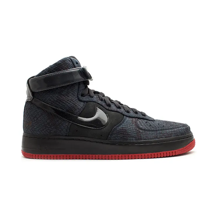 Nike Air Force 1 Hi Supreme ‘Eddie Cruz’ Black/Black-Varsity Red-Wht (375379-001)