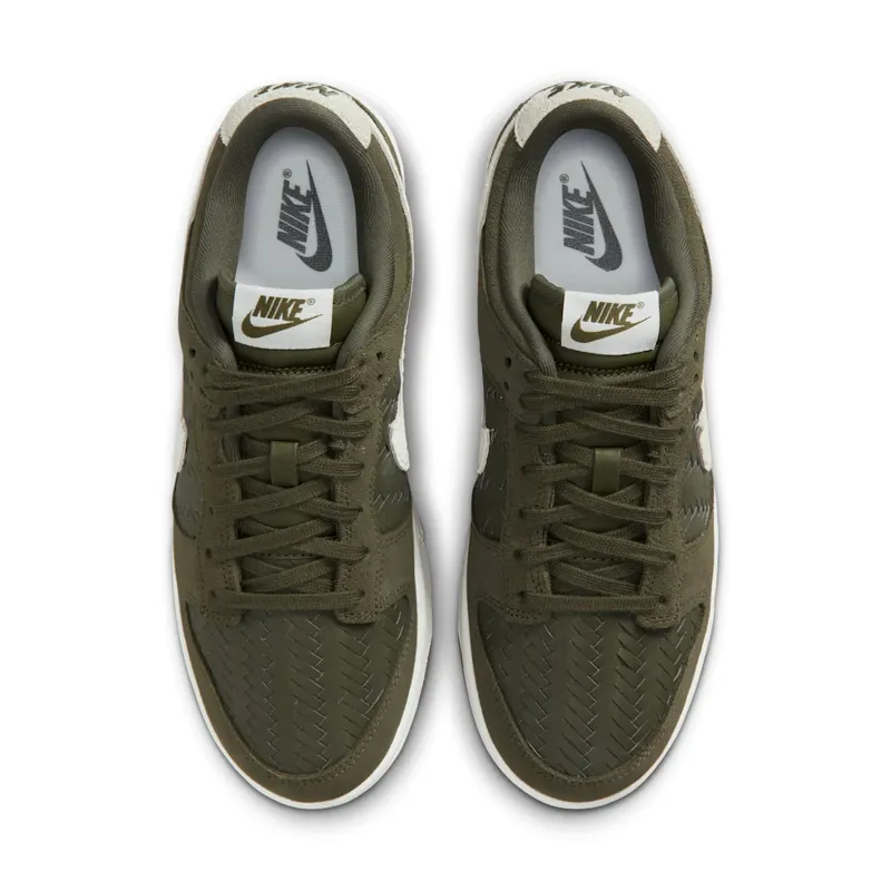 Nike Dunk Low Premium SE “Woven Medium Olive Gum” (IB6161-200)