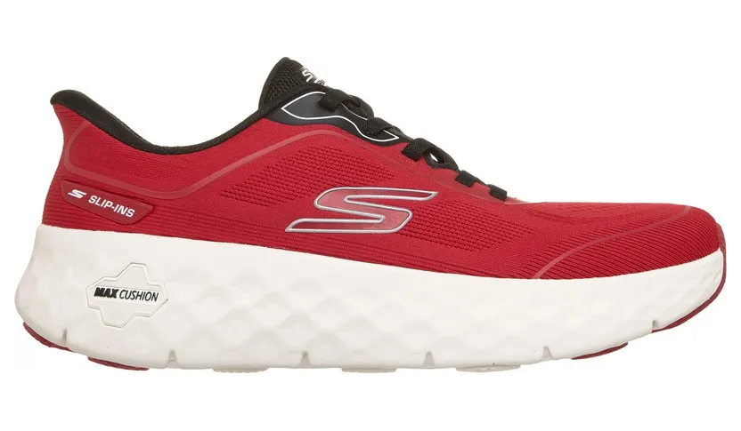 Skechers Slip-ins: GO WALK Max Cushioning Flex – Pave Sneaker Rood/Zwart