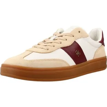 Tommy Hilfiger suede-panelled leather sneakers – White (FW0FW09497)