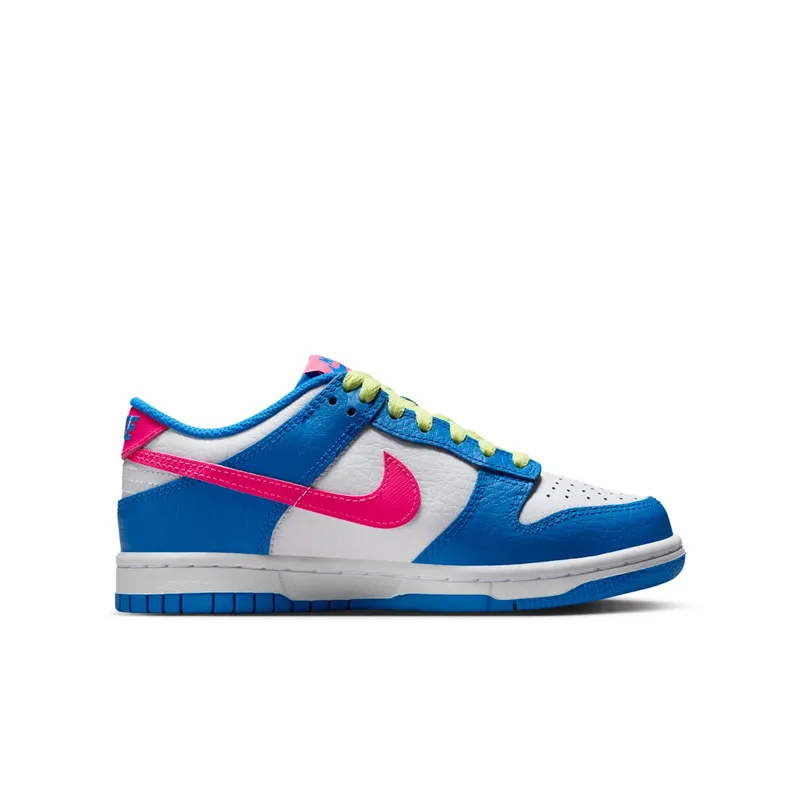 Nike Dunk Low Photo Blue White Light Lemon Twist Hyper Pink (IB7747-406)