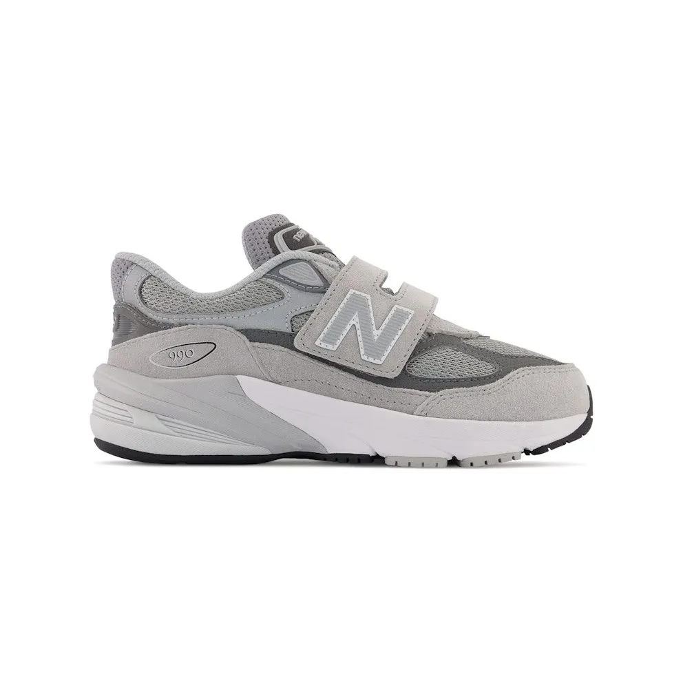 New Balance FuelCell 990v6 Hook and Loop Grey Silver (PV990GL6)