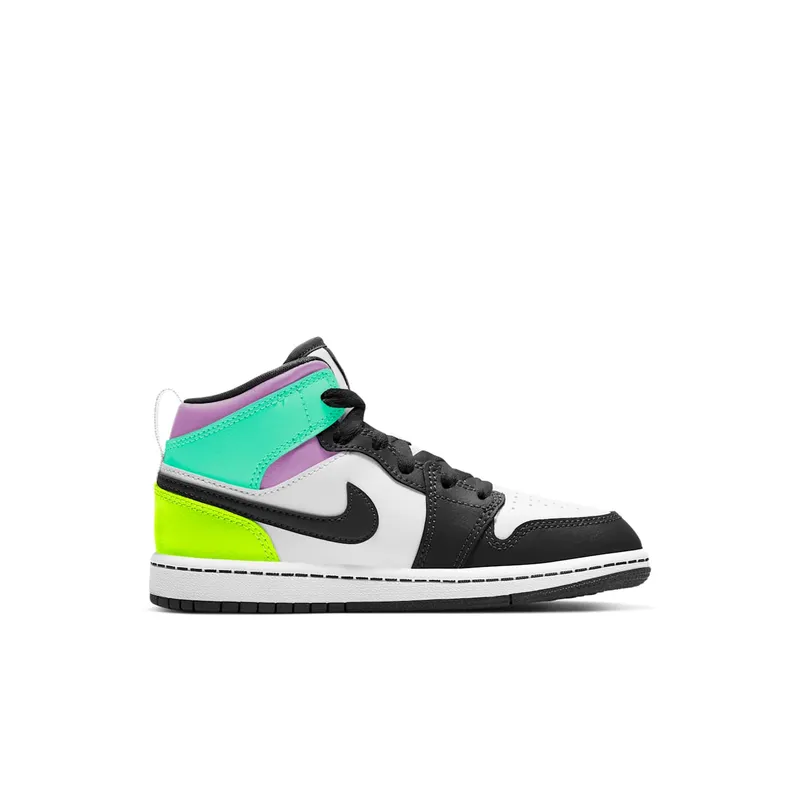 Jordan 1 Mid Pastel Black Toe (PS) (640734-175)