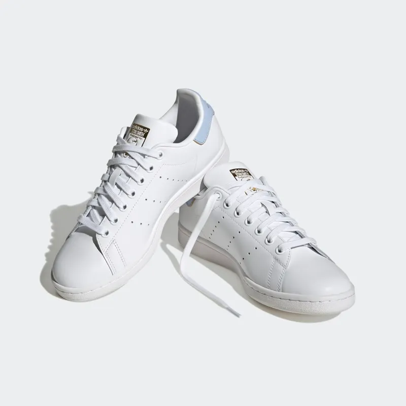 Adidas Stan Smith Cloud White / Blue Dawn / Gold Metallic (HQ6642)