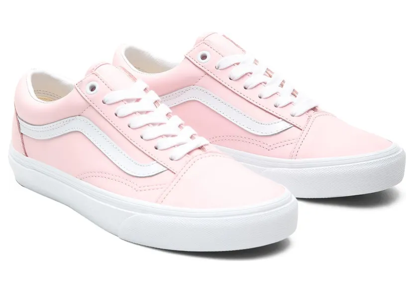 VANS Leather Old Skool Schoenen (Roze)