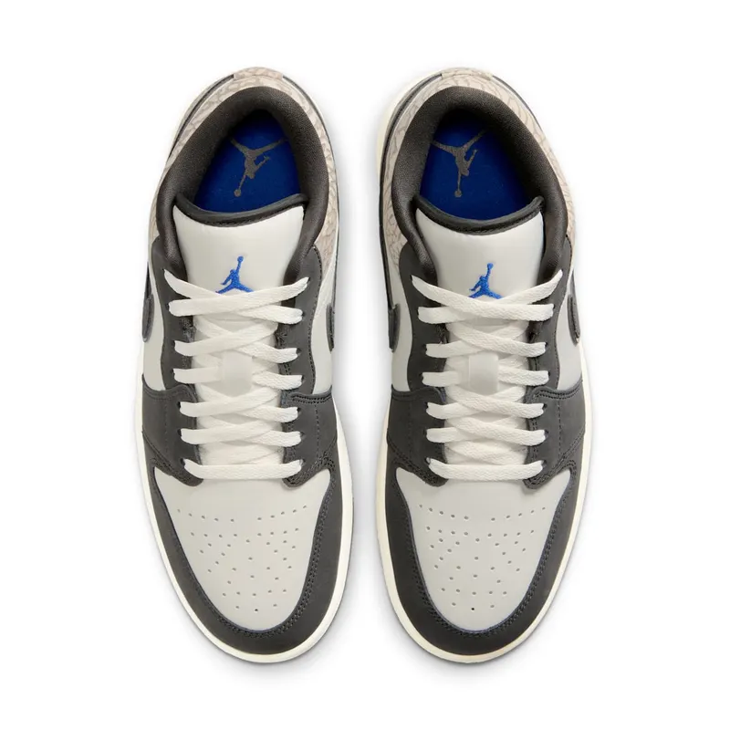 Air Jordan 1 Low SE “Sail Deep Pewter Elephent Print” (IU2268-100)