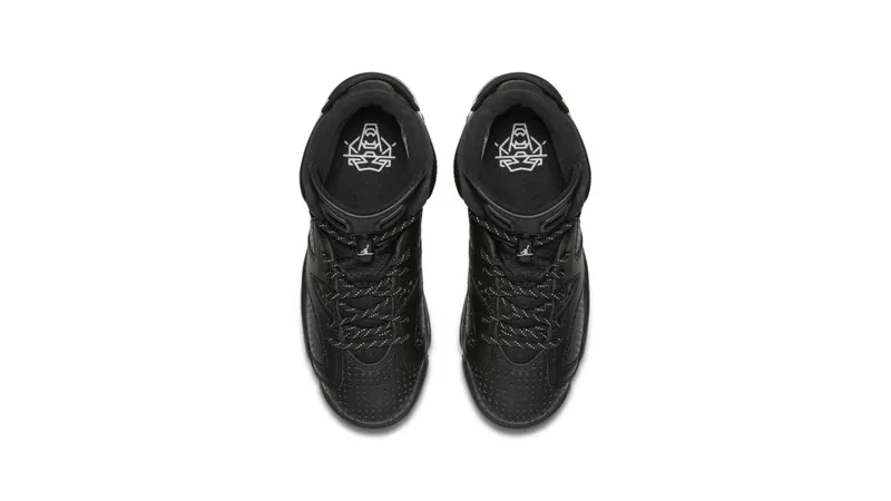 Jordan 6 Retro Black Cat (GS) Black/Black-White (384665-020)