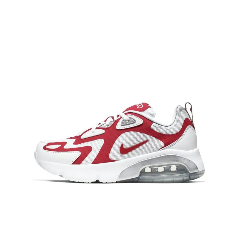 Nike Air Max 200 White University Red (GS) White/Metallic Silver/University Red (AT5627-101)