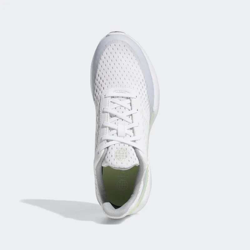 Adidas Women's Summervent Recycled Polyester Spikeless Golf Shoes Cloud White / Cloud White / Almost Lime (GZ3281)