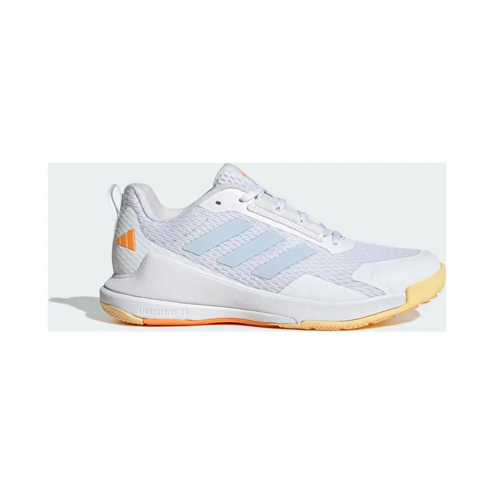 Adidas Novaflight 2 Indoor Cloud White / Crystal Sky / Ice Tangerine (KI8520)