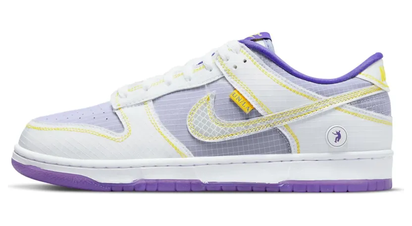 Nike Dunk Low Union Passport Pack Court Purple – Grey “Court Purple / Opti Yellow / White” (DJ9649-500)