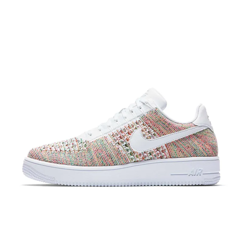Nike Air Force 1 Ultra Flyknit Low Multi-Color Yellow Strike/White-Bright Crimson-White (817419-701)