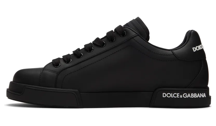 Dolce & Gabbana White Nappa Portofino Sneakers (CS1774 AA335) (3)