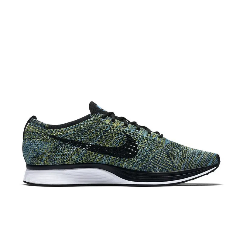 Nike Flyknit Racer Blue Glow Yellow Strike Blue Glow/Black-Yellow Strike (526628-405)