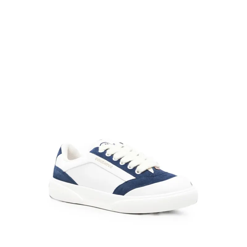 Casablanca Del Mar Suede-panelled “White/Blue” (PF26-SNK-025 11 WHNAV)