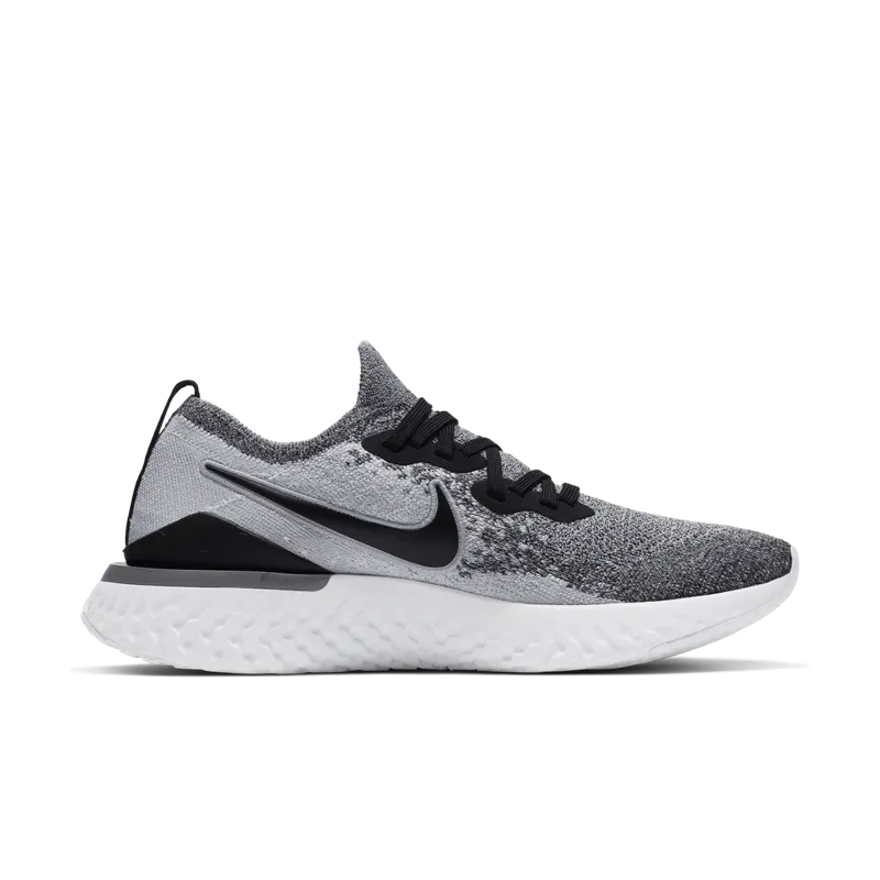 Nike Epic React Flyknit 2 White Pure Platinum (W) White/Pure Platinum/Black (BQ8927-102)