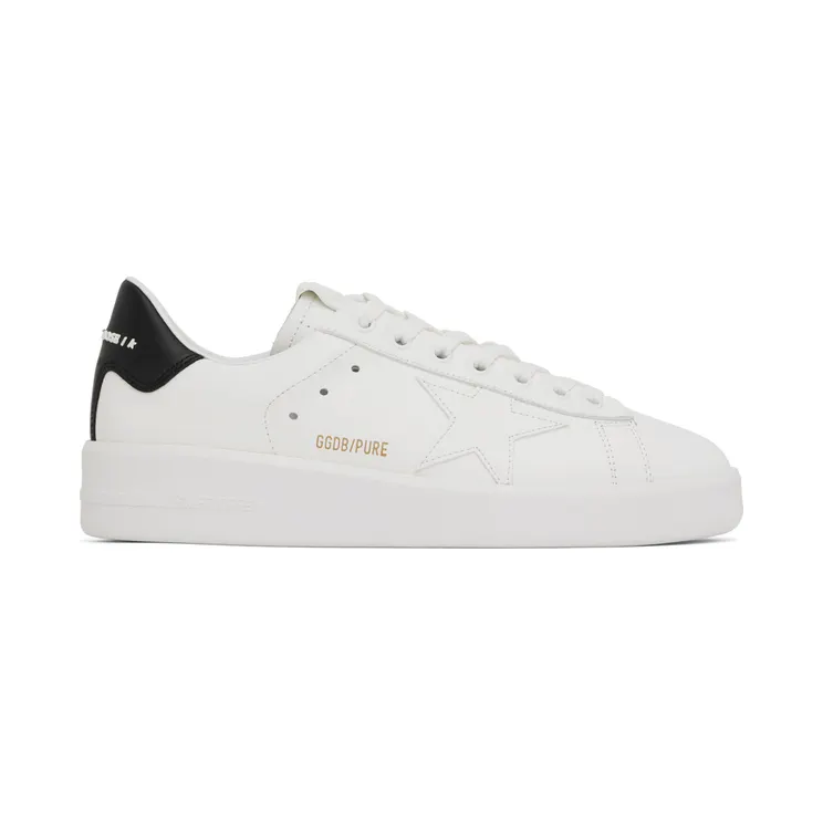 Golden Goose White & Black Purestar Sneakers (GMF00197.F000537.10283)
