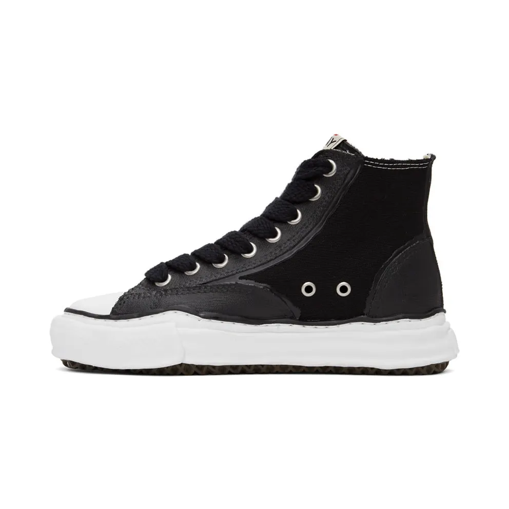 Miharayasuhiro Black & White Peterson High-Top (A08FW715)