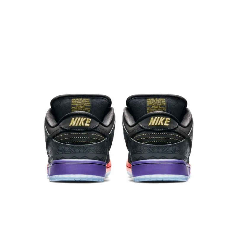 Nike Dunk SB Low BHM (2014) Black/Black-Purple Venom (504750-001)
