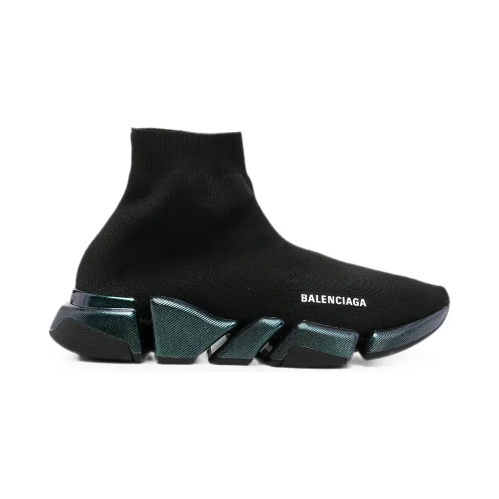 Balenciaga Black/blue Speed 2.0 Iridescent knit 617239W2DDB/T_BALEN-1040_600-45