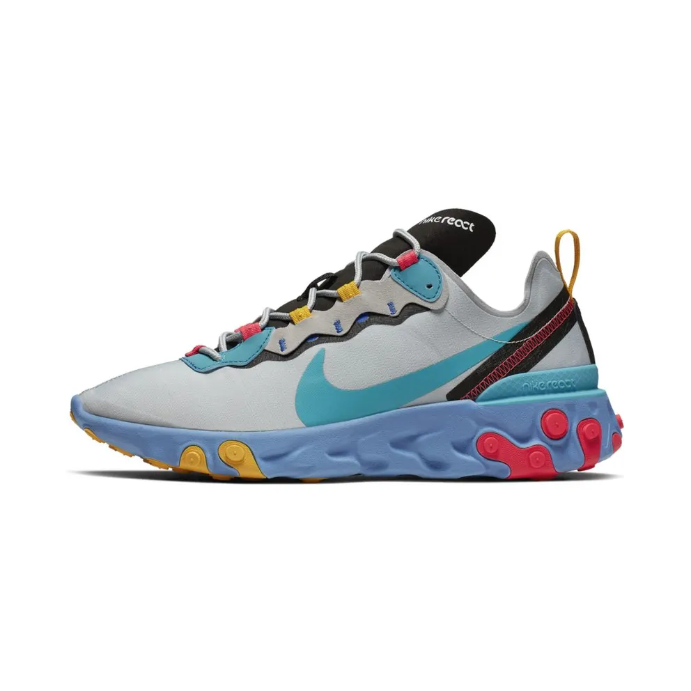 Nike React Element 55 Teal Nebula Wolf Grey/Teal Nebula-Black-Red Orbit (CQ9705-002)