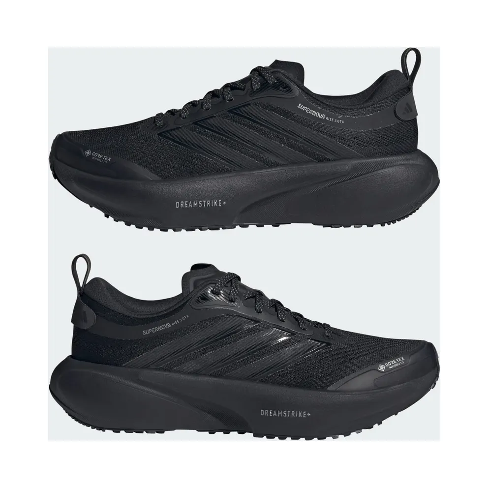 Adidas SUPERNOVA RISE 3 GTX Running Shoes Core Black / Core Black / Tech Grey Metallic (KI3136)