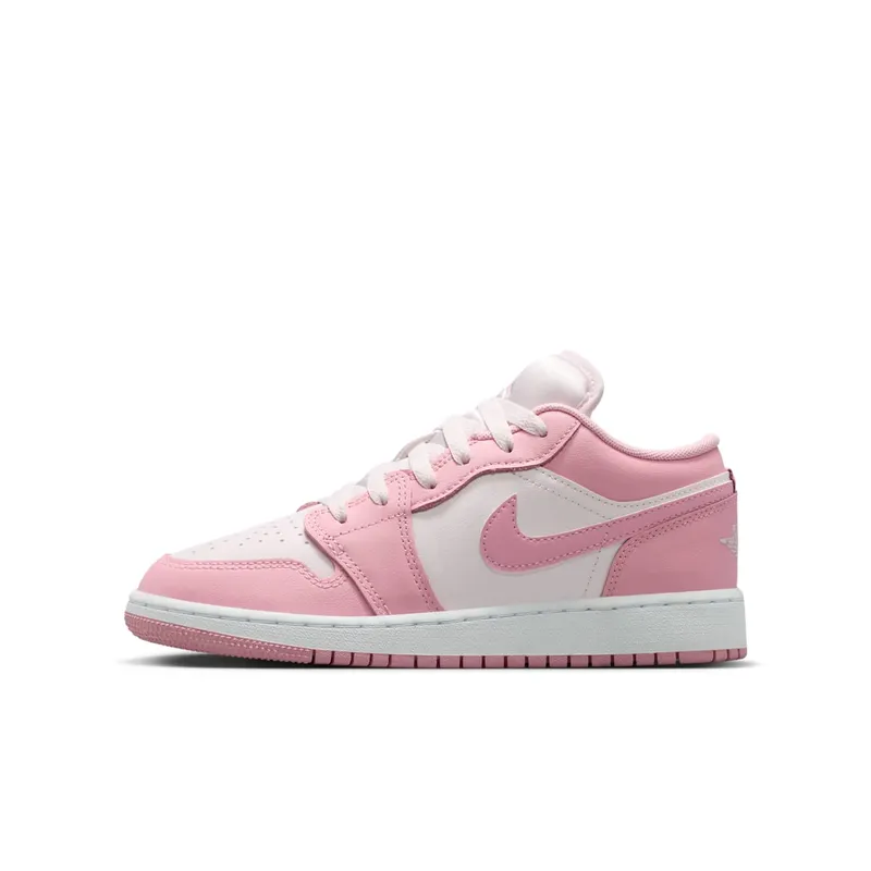 Air Jordan 1 Low GS “Medium Soft Pink White'” (553560-614)