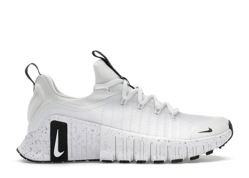 Nike Free Metcon 6 White Metallic Silver Light Smoke Grey Black (HQ3510-100)