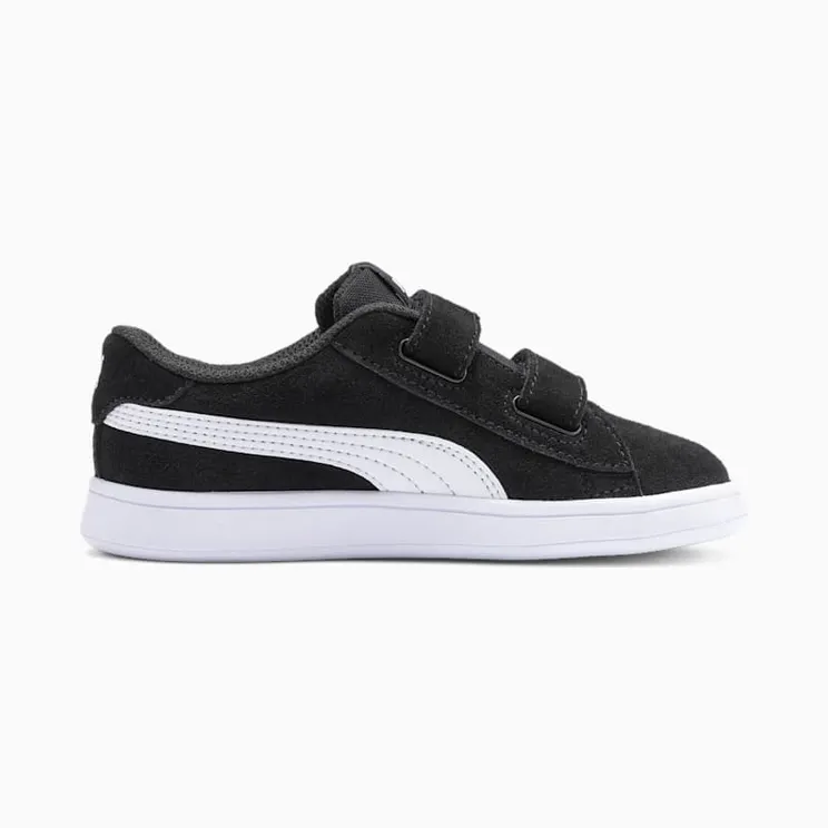 Puma Smash v2 Suede tennisschoenen Wit/Zwart (365178-01)